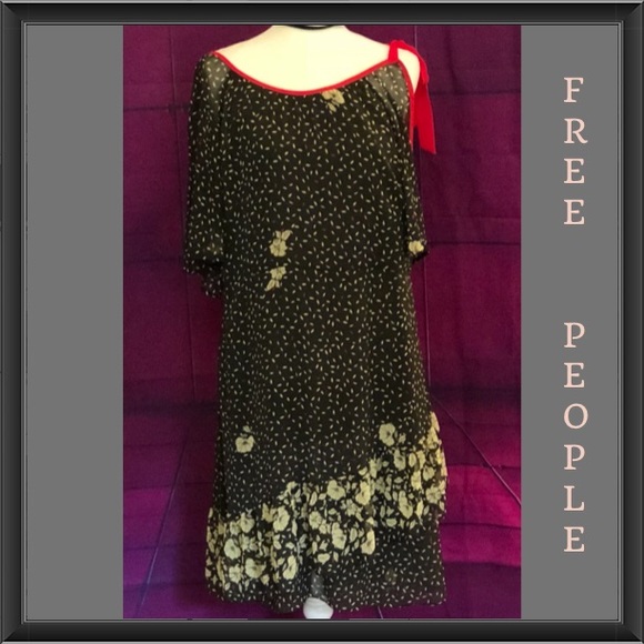 FREE PEOPLE LAYERED open side MIDI DRESS XS (S-M) - Picture 2 of 8